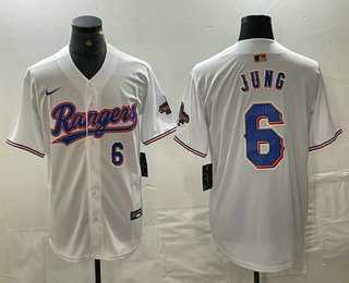 Men's Texas Rangers #6 Josh Jung Number White 2024 Gold Collection Limited Cool Base Jersey,We sell and wholesale Men's Texas Rangers #6 Josh Jung Number White 2024 Gold Collection Limited Cool Base Jersey on line form chian!